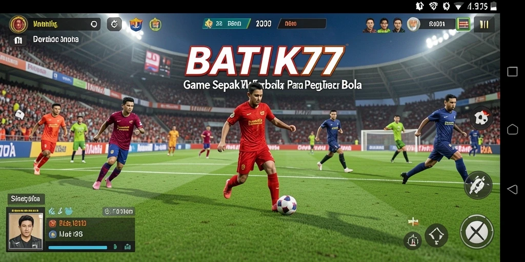 Tampilkan aksi sepak bola seru di BATIK77.