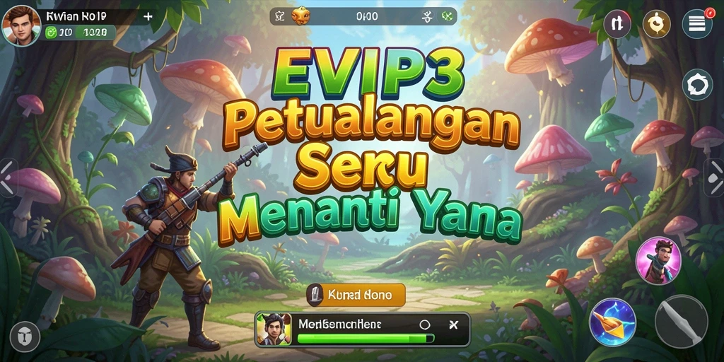 Tangkapan layar dari EVIP3 menunjukkan aksi petualangan yang mendebarkan.