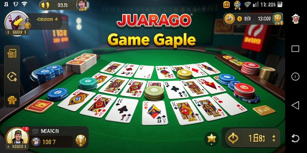 Tampilan menarik dari gameplay Gaple JUARAGO yang memikat.