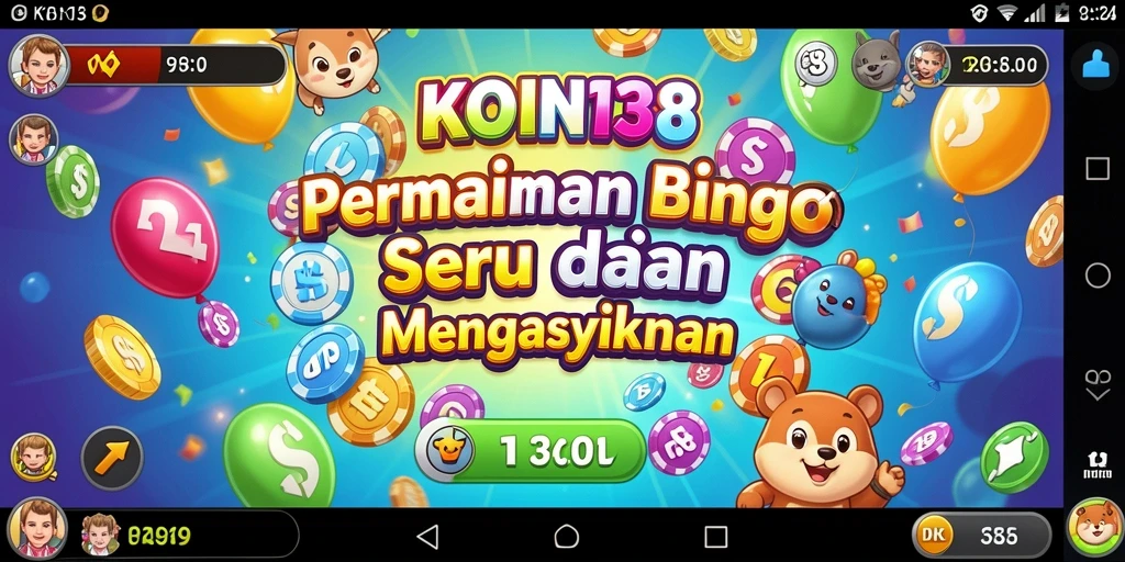 Screenshot gameplay Bingo KOIN138 yang mengasyikkan dan interaktif.