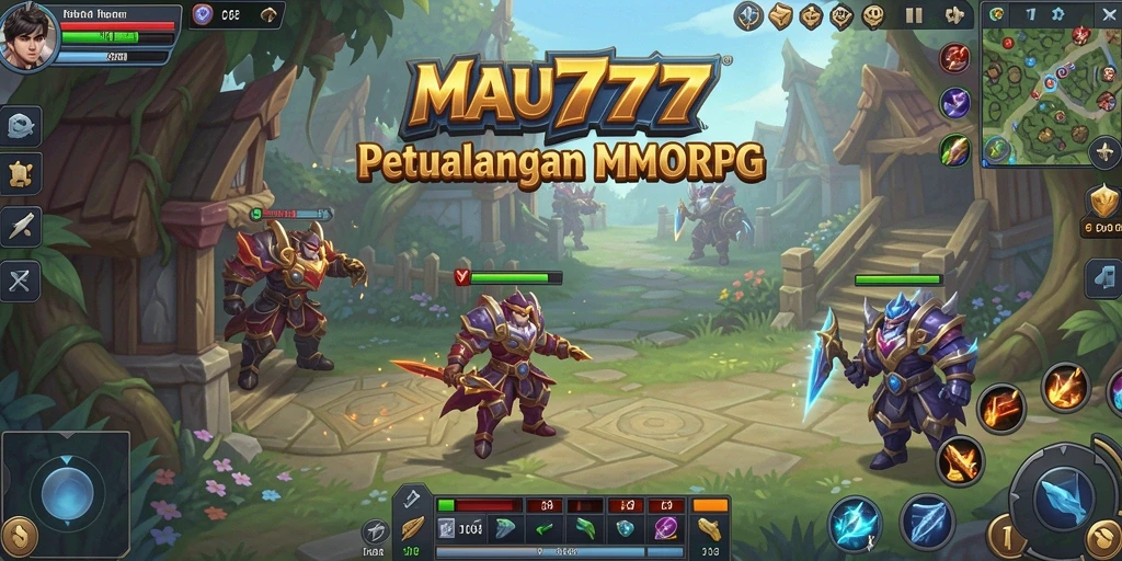 Screenshot gameplay MAU777 menunjukkan aksi seru dalam dunia MMORPG.