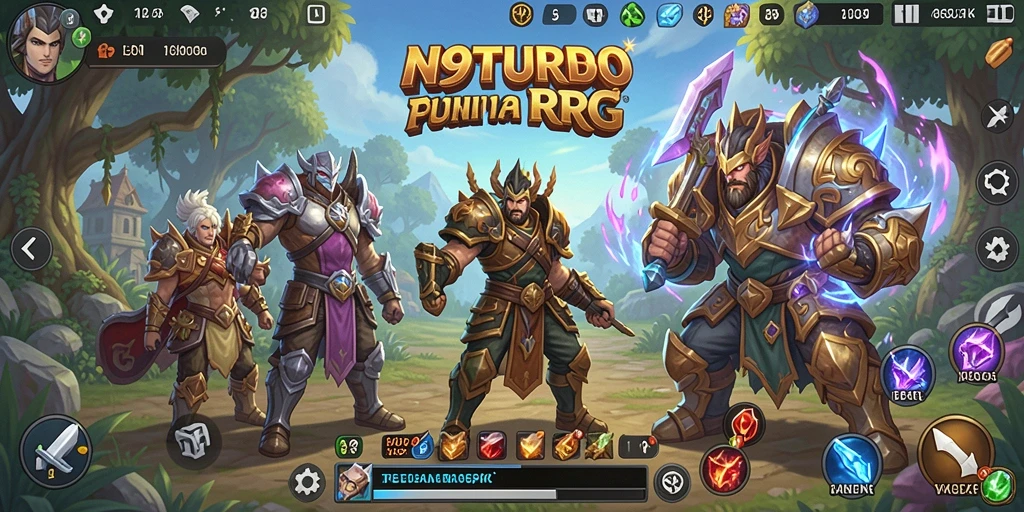 Tampilan gameplay N9TURBO yang epik dan mengasyikkan.