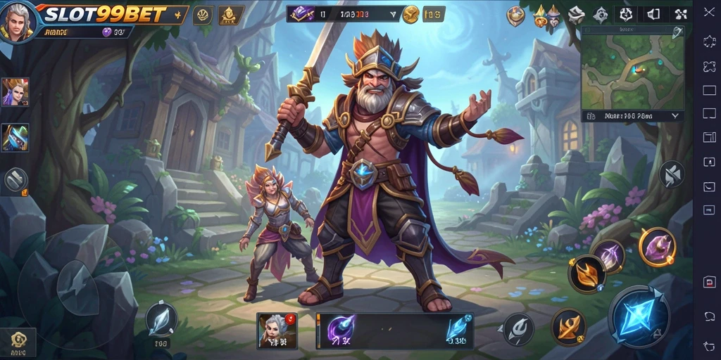 Tangkapan layar lebih dari serunya gameplay ARPG SLOT99BET.