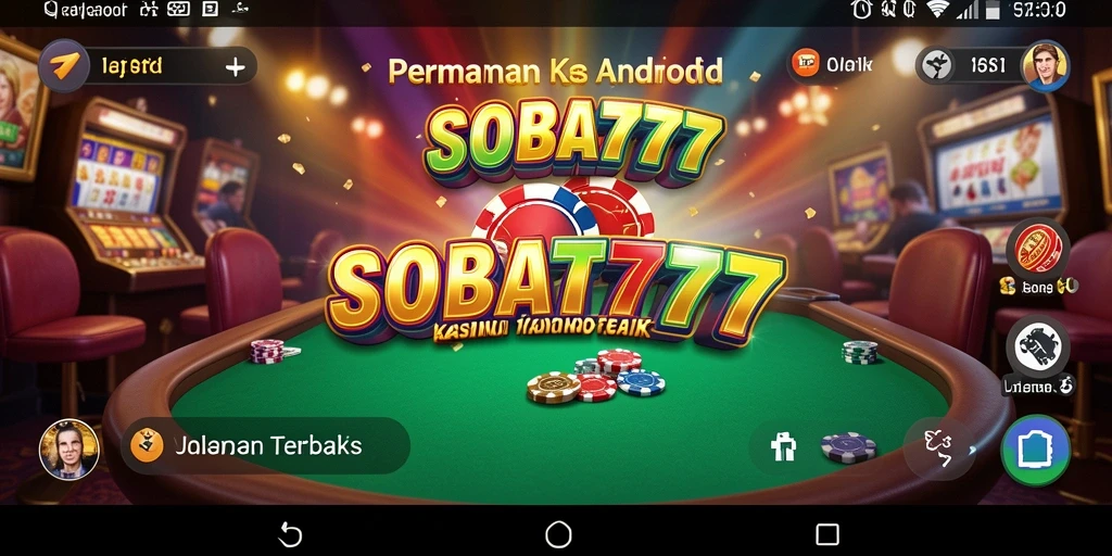Screenshot SOBAT777 menampilkan keseruan gameplay Kasino yang mendebarkan.