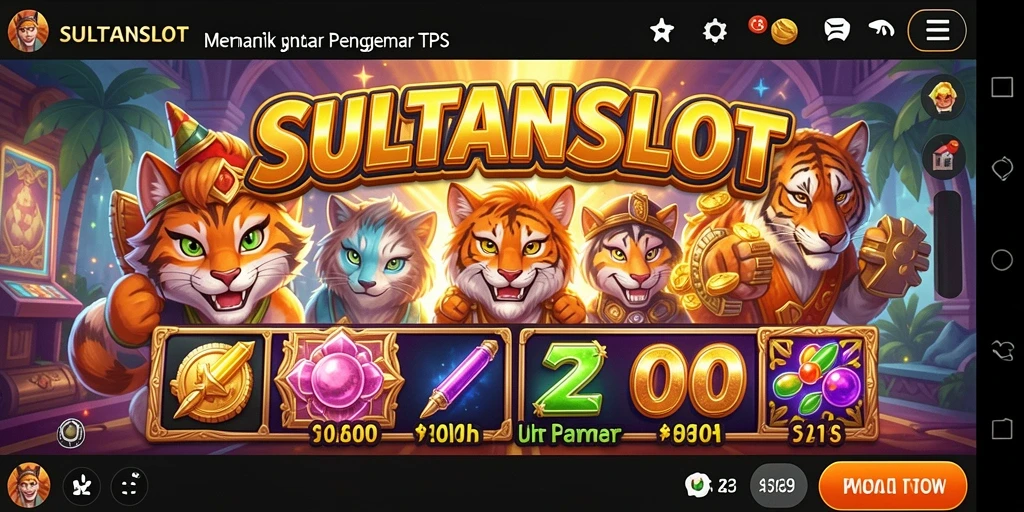 Tampilan gameplay menarik dari permainan slot SULTANSLOT.