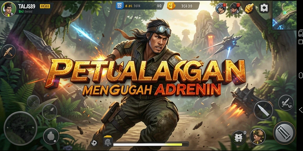 Tampilan gameplay yang dinamis dan mendebarkan dalam TALAS89.