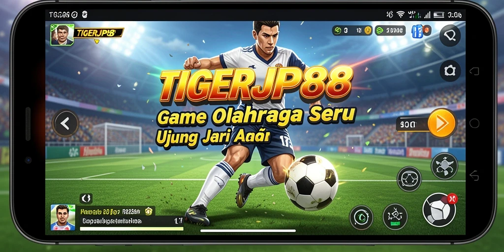 Tampilan gameplay seru dari TIGERJP88 dengan aksi olahraga yang mendebarkan.