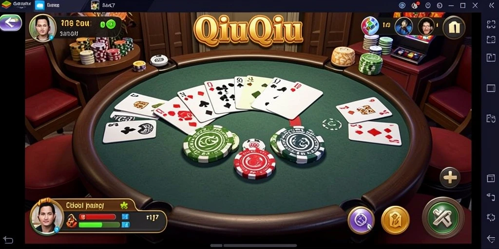 Tampilan menarik dari gameplay QiuQiu ZK7 yang seru.